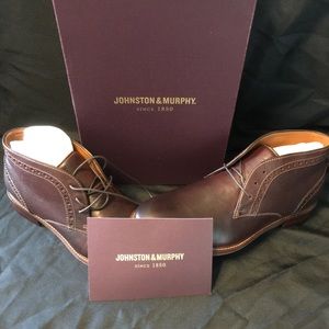 JOHNSTON & MURPHY LEATHER BOOTS